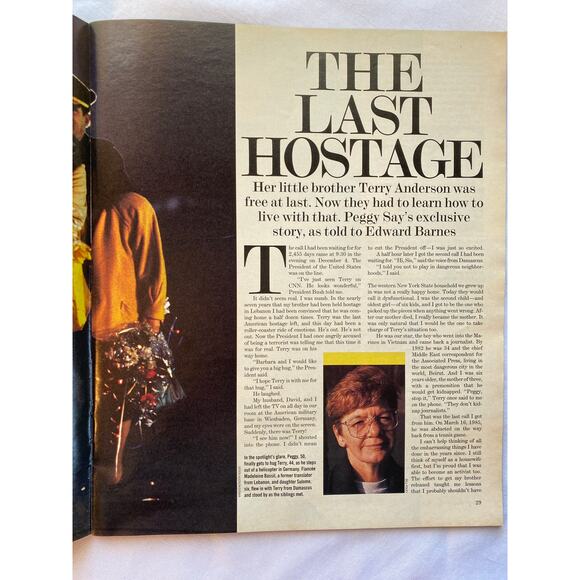 LIFE Magazine February 1992, Liz Taylor,Hostage Terry Anderson,Olympic Ice Skate - Picture 6 of 12